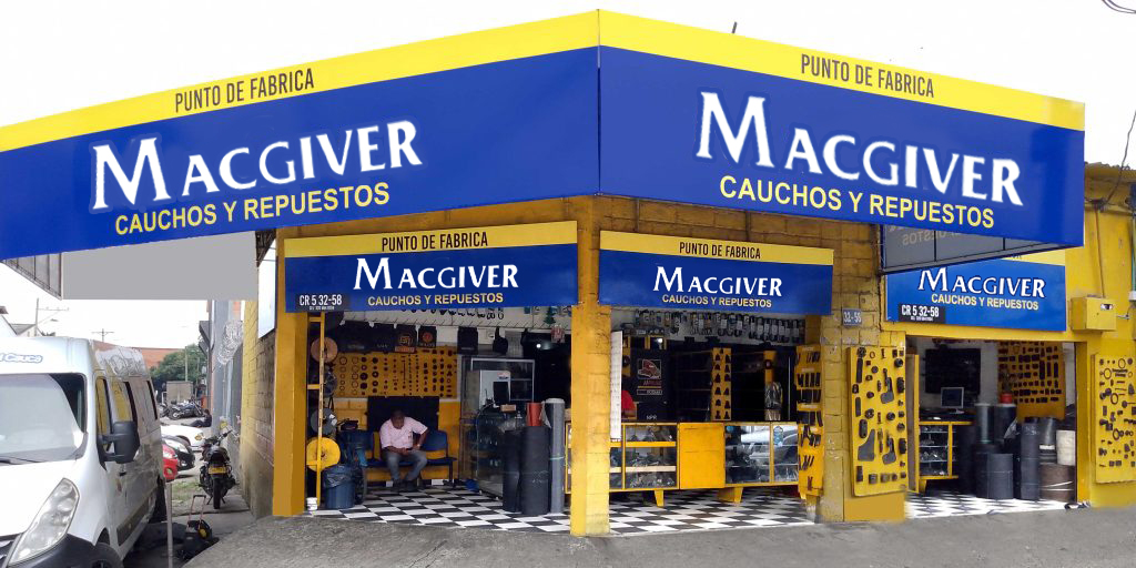 CAUCHOS-MACGIVER-EL-PORVENIR- CALI-DIRECCION-CARRERA-5-32-58-CAUCHOS-MACGYVER